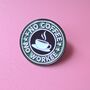 No Coffee No Work Enamel Pin Badge, thumbnail 3 of 4