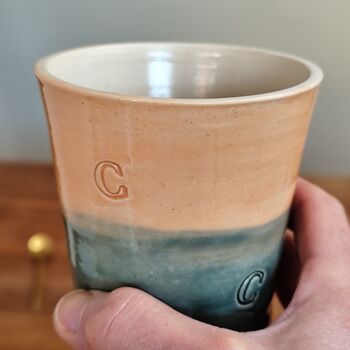 Letter C Handmade Alphabet Mug Tumbler, 5 of 8