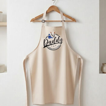 Personalised Daddy Apron Miniature Painting, 2 of 3
