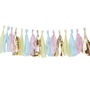 Pastel And Gold Tassel Garland Party Bunting, thumbnail 2 of 3