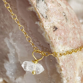 Delicate Little Herkimer Diamond Necklace, 2 of 5