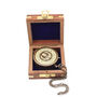 Royal Navy Compass With Wooden Box Or Leather Case, thumbnail 7 of 10