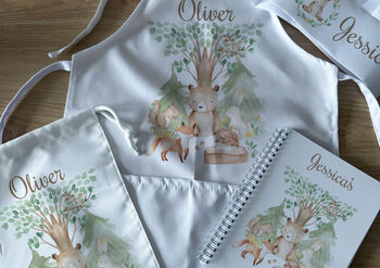 Personalised Kids Woodland Theme Baking Gift Set, 2 of 2