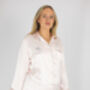 Personalised Embroidered Pink Silky Satin Nightshirt, thumbnail 4 of 5