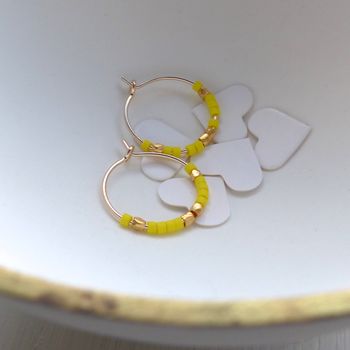 Petite Fair Trade And Neon Delica Hoops, 6 of 10