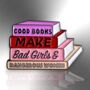 Good Books Make Bad Girls Feminist Enamel Pin, thumbnail 3 of 8