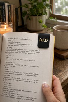 Vegan Leather Father's Day Bookmark, 2 of 3