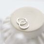 Sterling Silver Flat Huggies, thumbnail 6 of 12