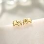 Cute Dainty Elephant Stud Earrings In Sterling Silver, thumbnail 4 of 12
