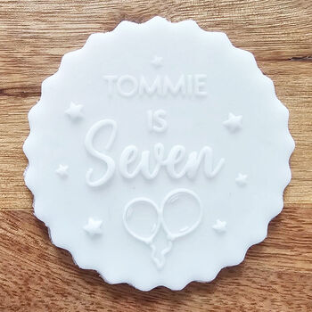 Personalised Happy Birthday Cupcake Debosser Stamp, 6 of 6