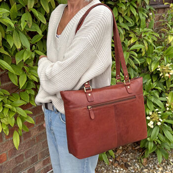 Women's Leather Shoulder Bag, Tote Bag, 8 of 10