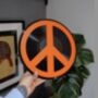 Peace Sign Upcycled 12' Lp Vinyl Record Decor, thumbnail 3 of 7