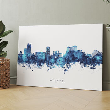 Athens Greece Skyline Cityscape Art Print, 7 of 12