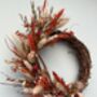 Autumn Small Dried Flower Wreath, thumbnail 1 of 7