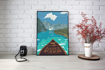 Banff National Park Canada Travel Poster Art Print, 3 of 6