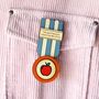 Personalised Best Teacher Medal Badge Card, thumbnail 2 of 4