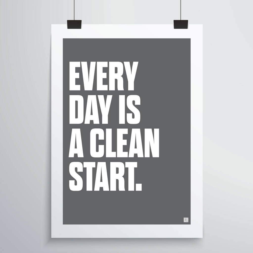 Clean Start Print, 1 of 4