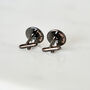 Secret Message Gunmetal And Real Leather Cufflinks, thumbnail 4 of 8