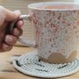 Mono Patterned Rope Cotton Coaster, thumbnail 1 of 4