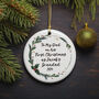 To My Dad On His First Christmas As A Grandfather Personalised Wreath Decoration, thumbnail 1 of 2