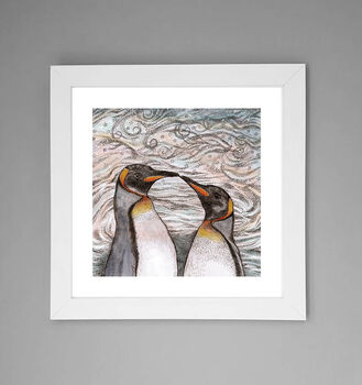 'Kissing Penguins' Print, 2 of 3