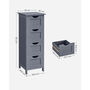 Bathroom Storage Cabinet With Four Drawers, thumbnail 2 of 9