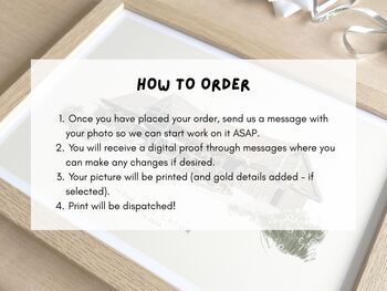 Personalised Hand Drawn Wedding Venue Art Print, 2 of 6