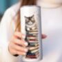 Personalised Cats With Books Insulated Tumbler Bottle, thumbnail 4 of 5