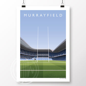 Murrayfield Stadium Scotland Rugby Poster, 2 of 6