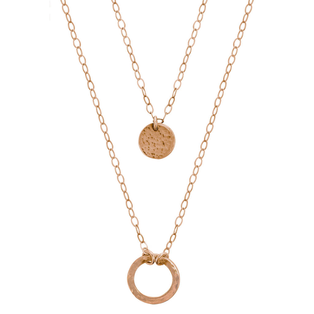 Gold Plated Or Sterling Silver Layered Necklace Set By Lulu + Belle