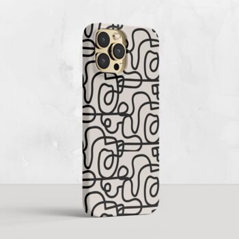 Doodles Line Art Designer Phone Case, 2 of 5