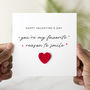 Reason To Smile Crochet Heart Valentine's Day Card, thumbnail 1 of 3
