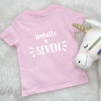 Personalised Birthday T Shirt For Kids, 2 of 7