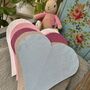 Personalised Linen Name Heart, thumbnail 2 of 9