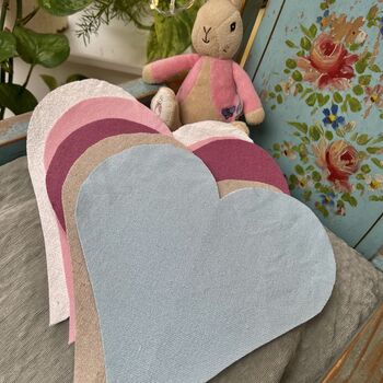 Personalised Linen Name Heart, 2 of 9