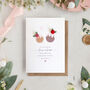 Personalised Christmas Pudding Couple Card, thumbnail 1 of 2