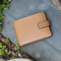 Men's Luxury Tan Leather Wallet Notecase Design Rfid Safe Personalised, thumbnail 3 of 6