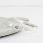 Sterling Silver Personalised Christening Bangle, thumbnail 6 of 8