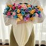 Colourful Handmade Crochet Flower Bouquet Throw Blanket, thumbnail 7 of 9