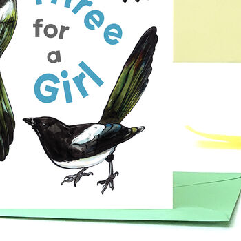 New Baby Girl Magpie Card, 8 of 8