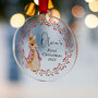 Personalised Baby Girls First Christmas Tree Decoration, thumbnail 5 of 8