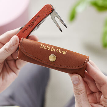 Personalised Golf Tool And Leather Holder With Gift Box, 6 of 6