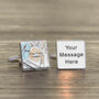 Personalised Favourite Place Football Cufflinks For Him, thumbnail 6 of 9
