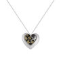 Oriental Double Heart Black Necklace UK Made, thumbnail 1 of 2
