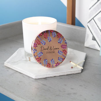 Couples Scented Candle With Floral Lid, 7 of 11