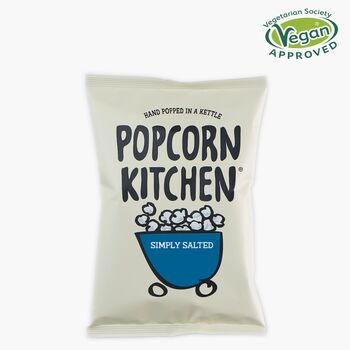 Vegan Popcorn Snack Bag Simply Salted 30g X 24, 2 of 4