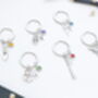 Set Of Partners In Crime Personalised Keyrings Friends Keychains, thumbnail 3 of 7