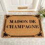 Country Home Maison De Champagne Print Doormat, thumbnail 1 of 3