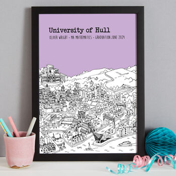 Personalised Hull Graduation Gift Print, 3 of 9