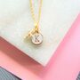 Delicate Pearl Cross And Initial Necklace, thumbnail 3 of 3